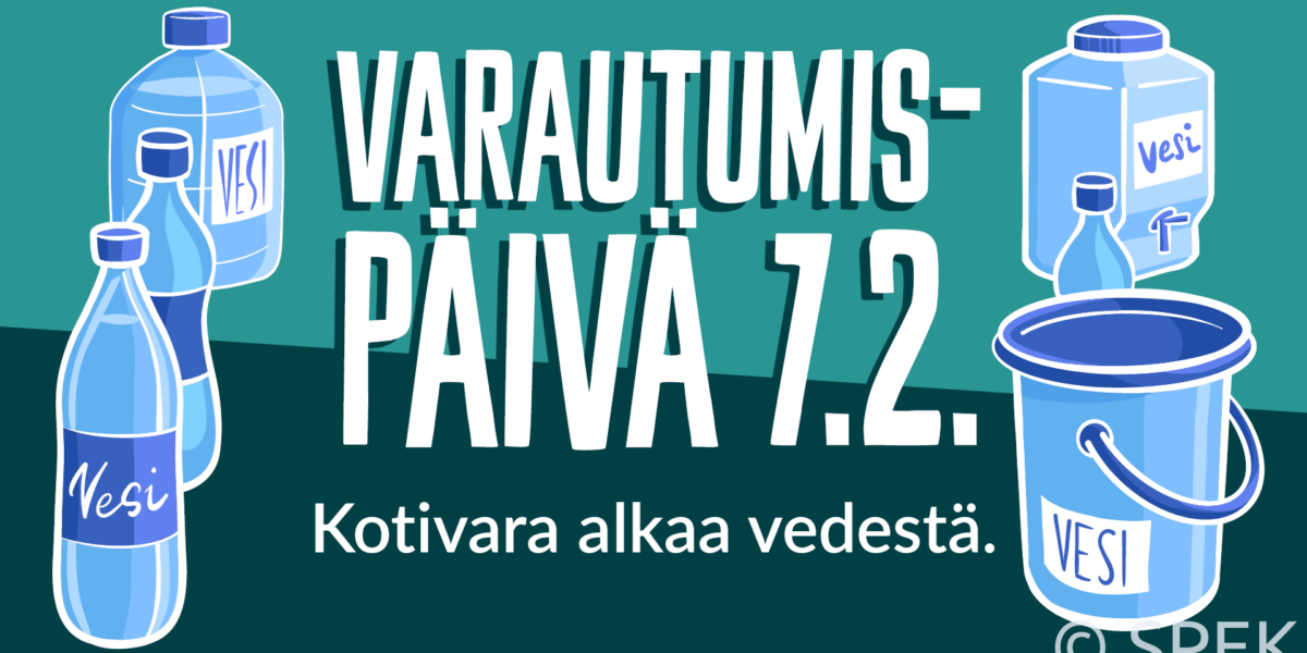 Varautumispäivä muistuttaa, että kotivara alkaa puhtaasta juomavedestä - Lahti Aqua